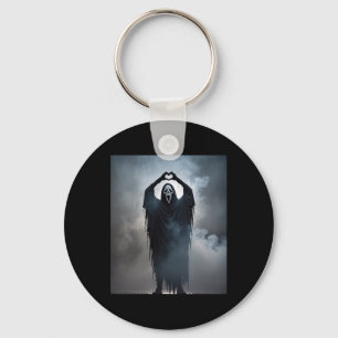 Ghost Heart Hands Scary Face Horror Poster Hallowe Sleutelhanger
