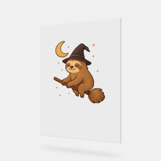 Ghost Hedgehog Librarian - Schattigee Halloween Acryl Bord (Hoek)