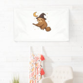 Ghost Hedgehog Librarian - Schattigee Halloween Spandoek (Insitu)