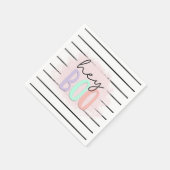 Ghost Hey Boo Pastel Roze Halloween Verjaardag Servet (Hoek)