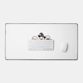 Ghost Holding Black Cat Funny Halloween Cat Lovers (Clavier et souris)