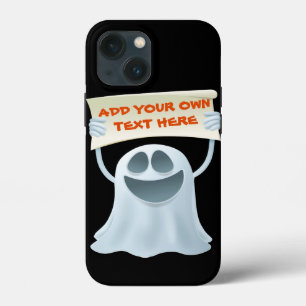 Ghost holding text iPhone 13 mini hoesje