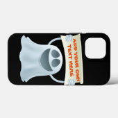Ghost holding text Case-Mate iPhone case (Achterkant (horizontaal))