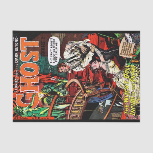 Ghost Horror Comics Witch's Call Decoupage Tissuepapier (Voorkant)