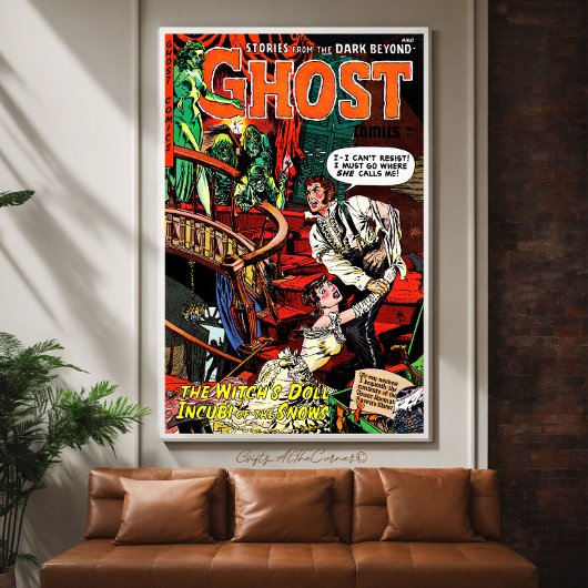 Ghost Horror Comics Witch's Call Poster