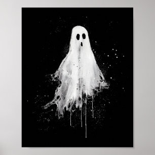 Ghost Horror Spooky Enge Halloween Gothic Alt Ghou Poster