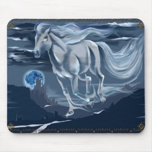 Ghost Horse Mousepad Muismat (Voorkant)