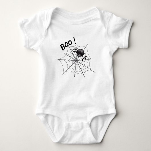 Ghost House Halloween Baby shower Romper (Voorkant)