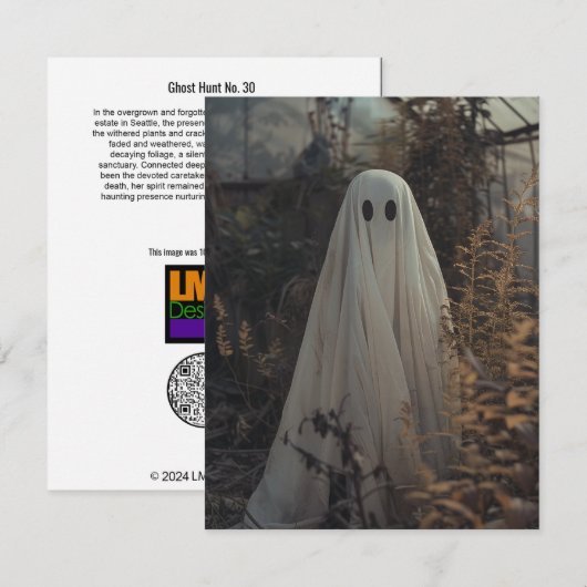 Ghost Hunt 30 Bedankkaart (Voorkant / Achterkant)