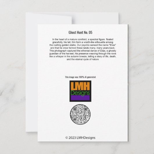 Ghost Hunt No. 05 Bedankkaart (Achterkant)