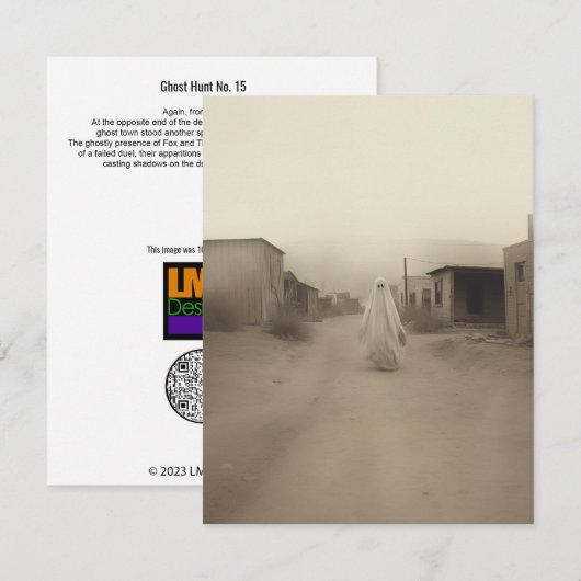Ghost Hunt nr. 15 Bedankkaart (Voorkant / Achterkant)