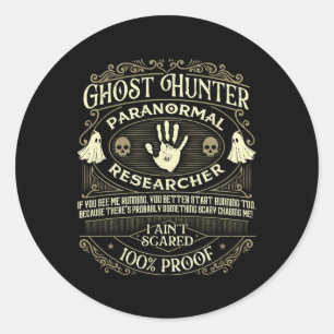 Ghost Hunter - Ghost Hunting Halloween Paranormal Ronde Sticker