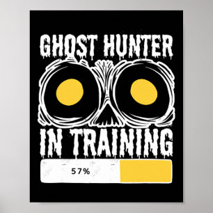Ghost Hunter in opleiding Halloween spookjacht Poster