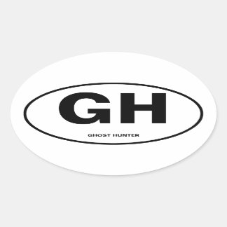 Ghost Hunter Ovale Sticker