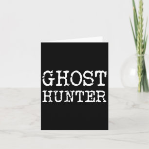 Ghost Hunter Paranormal Investigator Halloween Gif Kaart
