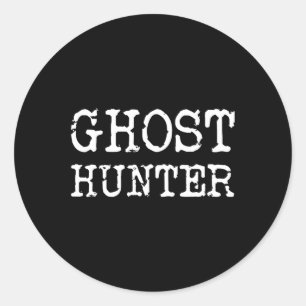 Ghost Hunter Paranormal Investigator Halloween Gif Ronde Sticker
