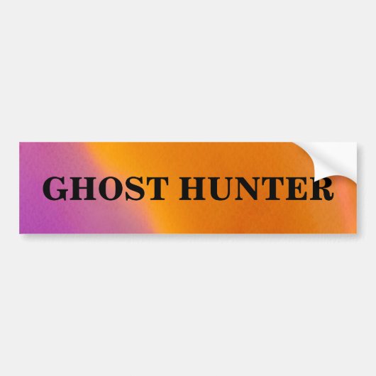 Ghost Hunter Spooky Bumpersticker (Voorkant)
