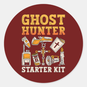 Ghost Hunter Starter Kit Paranormal Hunting Ghost Ronde Sticker