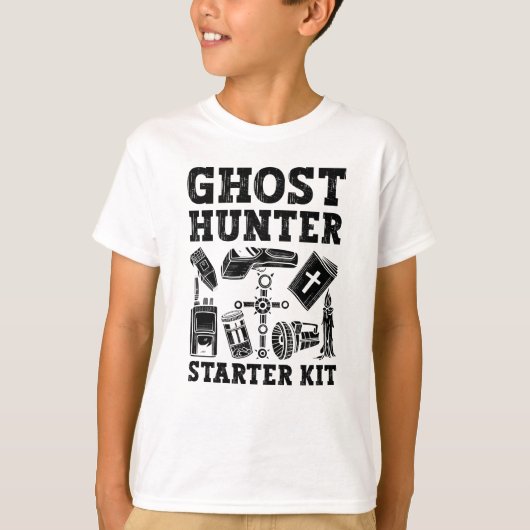 Ghost Hunter Starter Kit Paranormal T-shirt (Voorkant)