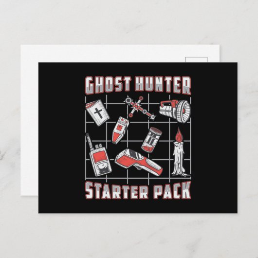 Ghost Hunter Starter Pack Paranormal Ghost Hunting Briefkaart (Voorkant / Achterkant)
