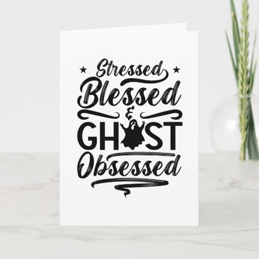 Ghost Hunter Stress Blessed Hunt Ghost Hunting Kaart (Voorkant)