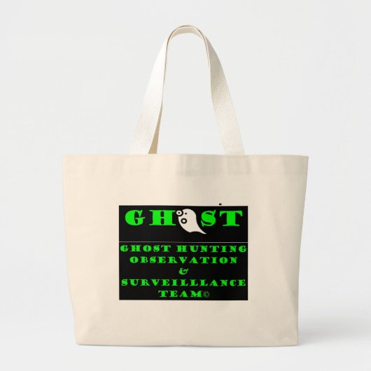 GHOST HUNTING BAG GROTE TOTE BAG (Voorkant)