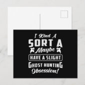 Ghost Hunting Obsession Paranormal Ghost Hunter Briefkaart (Voorkant / Achterkant)
