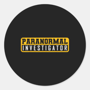 Ghost Hunting Paranormal Investigation Ronde Sticker