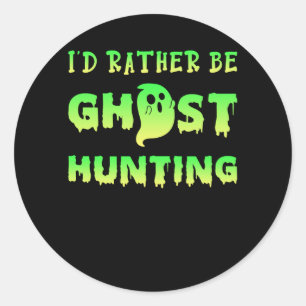 Ghost Hunting Ronde Sticker