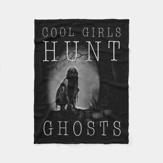 Ghost Hunting Shirt Grappig Ghosthunter Meisje Par Fleece Deken (Voorkant)