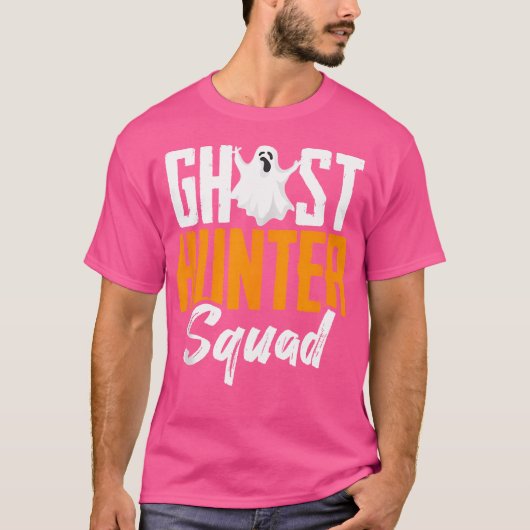 Ghost Hunting Squad Paranormal Investigation Ghost T-shirt (Voorkant)