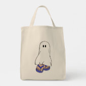 Ghost in Blue Sandals Tote Bag (Achterkant)