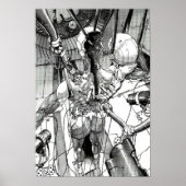 Ghost in de shell man machine interface poster (Voorkant)