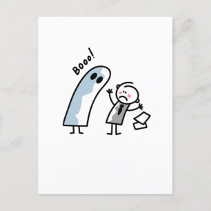 Ghost in kantoor briefkaart