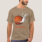 Ghost Jack O Lantern Funny Halloween T-shirt (Voorkant)