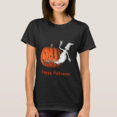 Ghost Jack O Lantern Funny Halloween T-shirt (Voorkant)