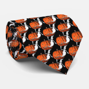 Ghost Jack O Lantern Halloween Stropdas