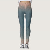 Ghost Jelly Mermaid schaal blended taille Leggings (Voorkant)