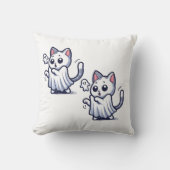 Ghost Kat Halloween kostuum Kussen (Voorkant)