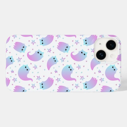 Ghost katten Halloween patroon Case-Mate iPhone Case (Achterkant (horizontaal))
