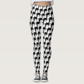 Ghost Kawaii Halloween Cute leggings Black (Devant)