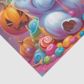 Ghost Kitten Pumpkin Halloween Snoep Tissuepapier (Detail)