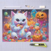 Ghost Kitten Pumpkin Halloween Snoep Tissuepapier (Craft)