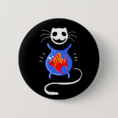 Ghost Kitty Cat Ronde Button 5,7 Cm (Voorkant)