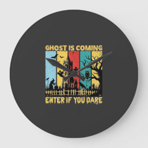 Ghost komt Halloween spookhuis heks Uil_ Grote Klok