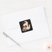 Ghost-leesboeken Vierkante Sticker (Envelop)