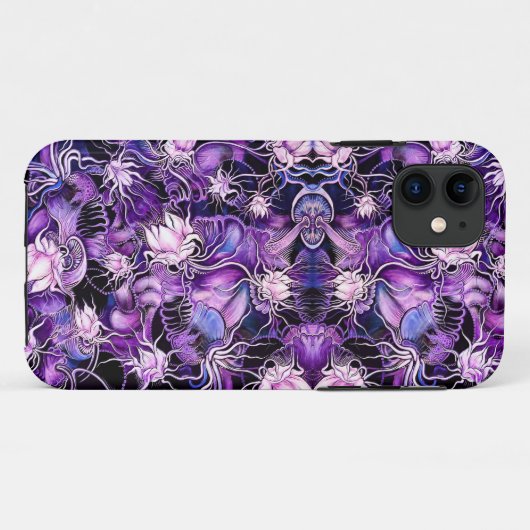 Ghost Lilies Iphone 11 coque (Dos (Horizontal))