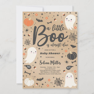 Ghost Little Boo is te danken aan Halloween Baby s Kaart