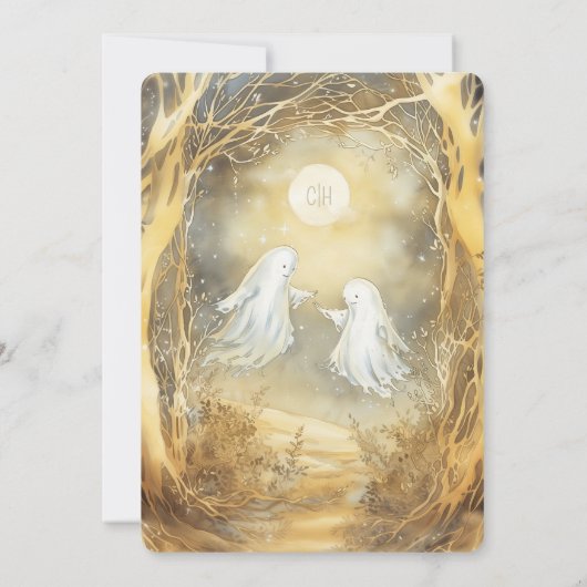 Ghost Love Faire-part de mariage (Dos)