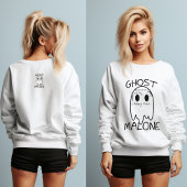 Ghost Malone Halloween Sweatshirt mignon Drôle cad